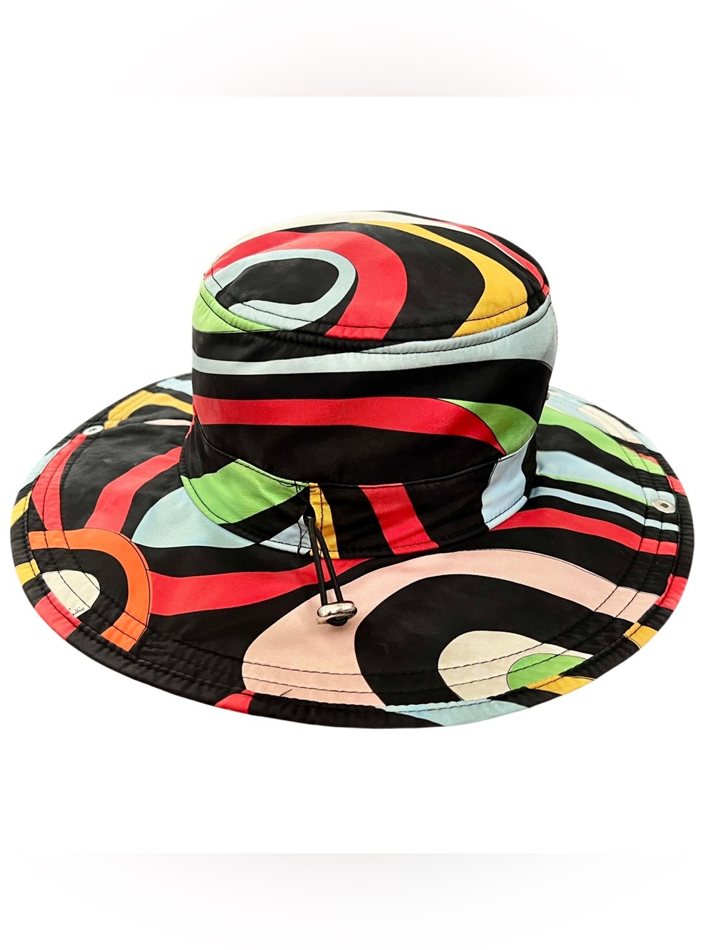 Emilio Pucci Marmo Print Silk Hat
